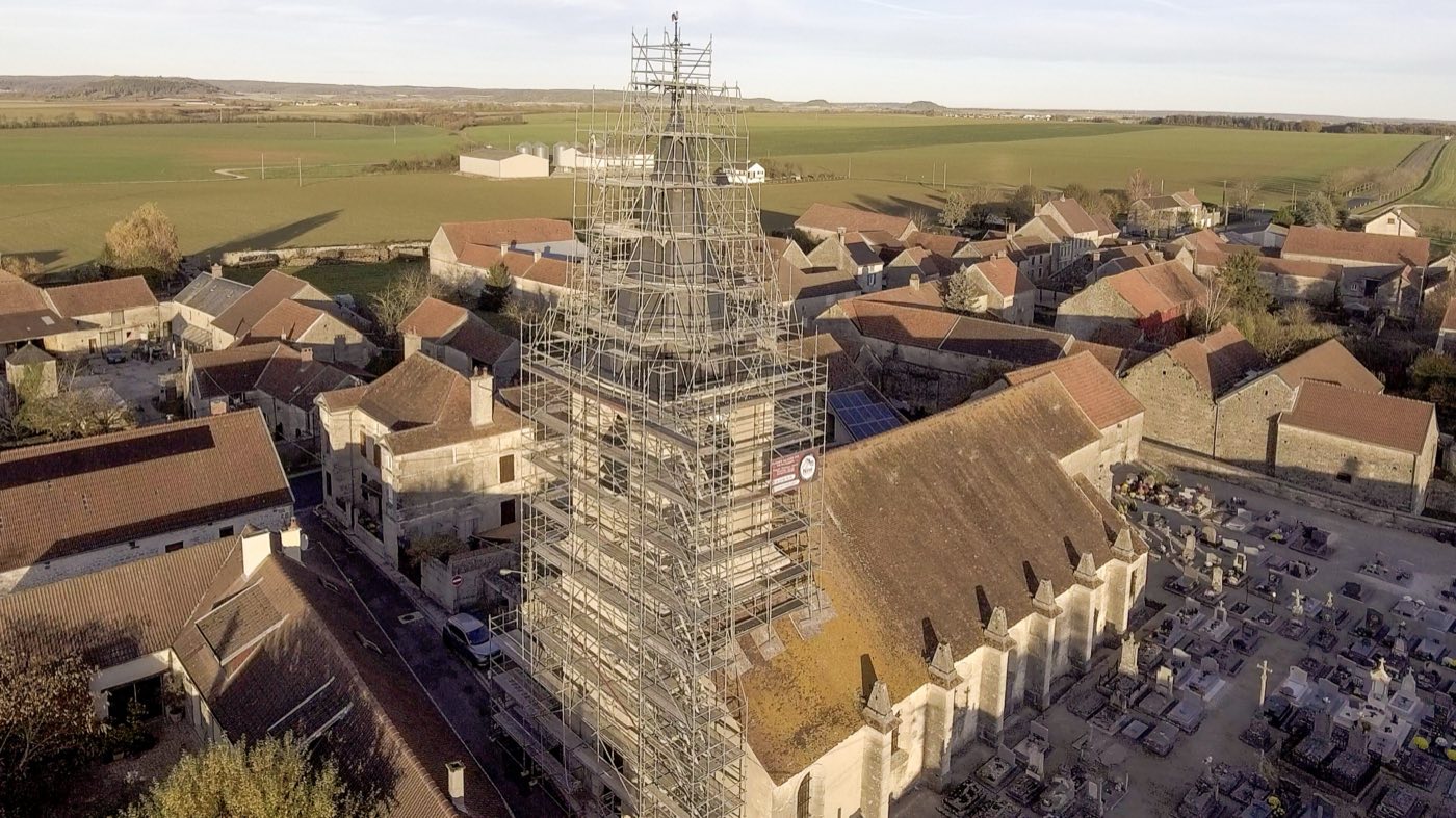 Restauration de la charpente et de la couverture du clocher